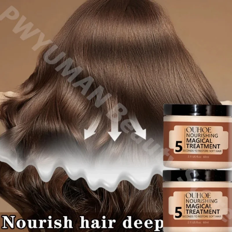 

Natural Repair professional Magical Hair Mask Prevent Dryness Split Ends Repair Damage Frizz Tangles 5 Seconds Soft Smooth Care