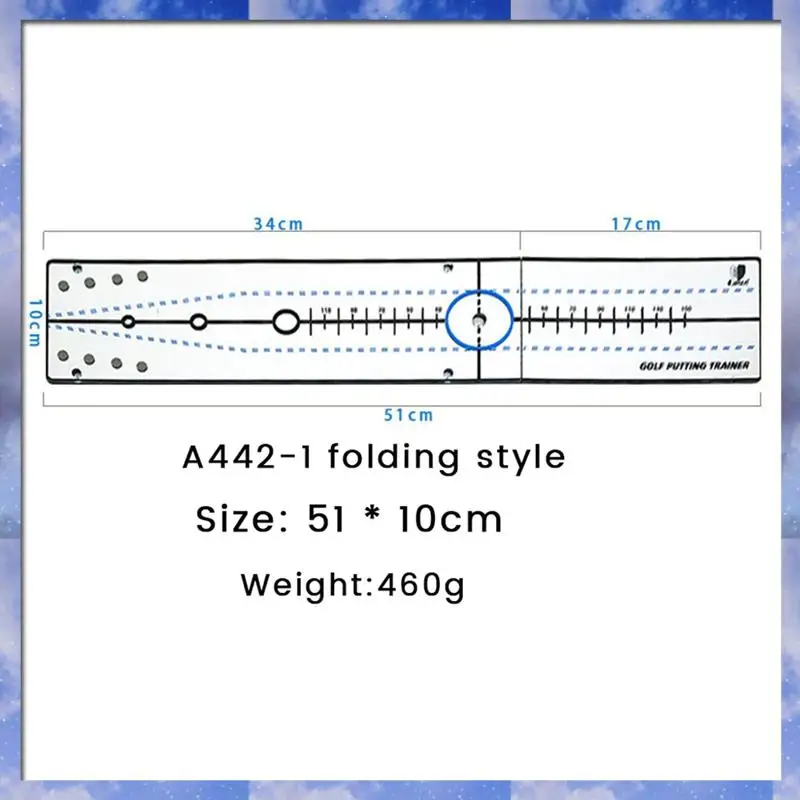 A35F New Golf Swing Straight Practice Golf Putting Mirror Alignment Training Aid Swing Trainer Golf Supplies Parts