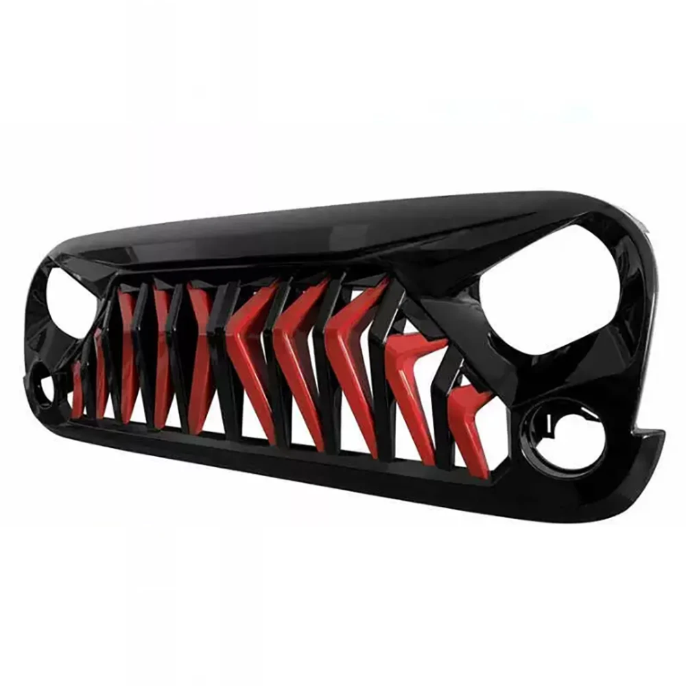 Front Bumper Insert Mask Grille Offroad Grille Car Guard Grid For Jeep Wrangler JK 2007-2017 Mesh Grille Replace Original Grille