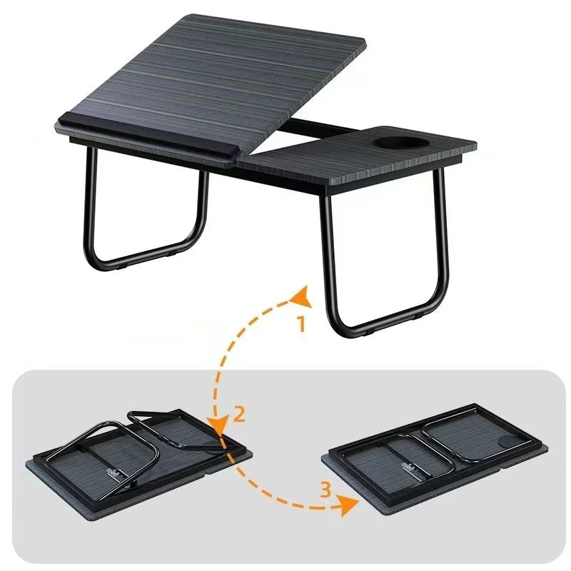 Outdoor Portable Folding Camping Table, Computer Sedentary Desk, Lazy People Study, Student Dormitories, Cool Camping Gear