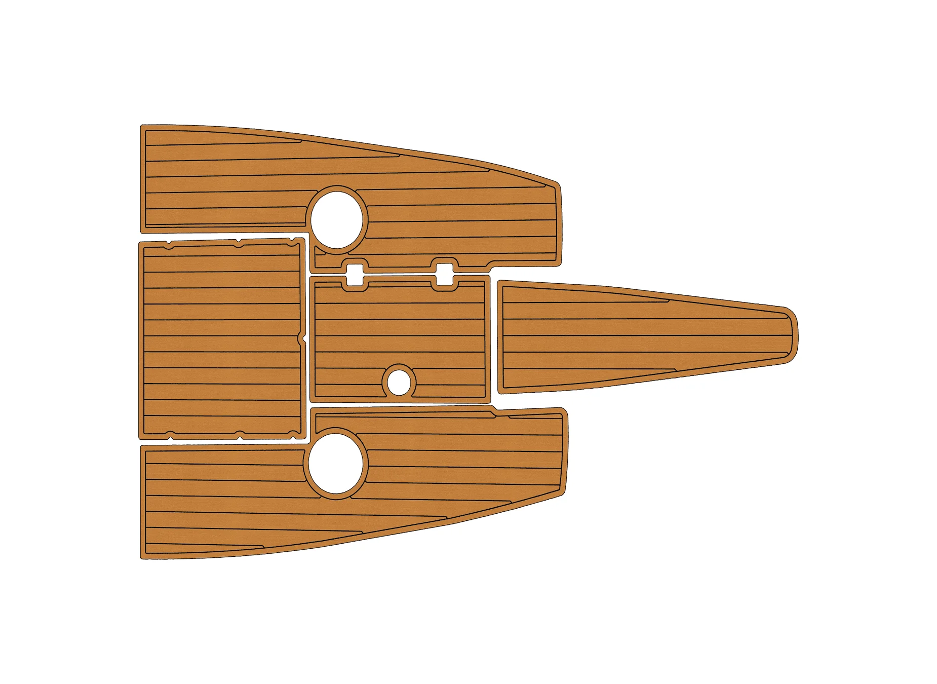 

2002-2003 Crownline LPX LIMITED 1/4" 6mm EVA foam Non-Slip PVC Teak Decking marine Mat seadek gatorstep carpet Marine Floor