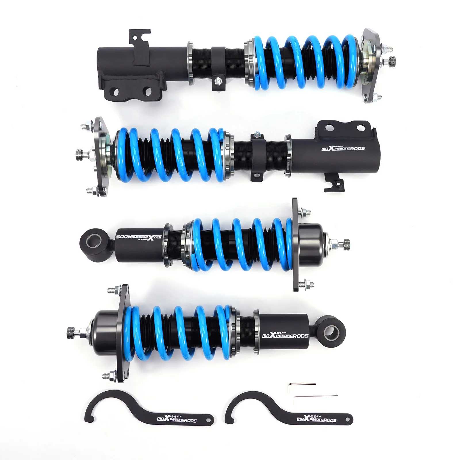 Coilovers 24 Way Adjustable Damper Lowering Kit for Toyota Corolla 03-08 E120 Suspension Lowering Damper Spring