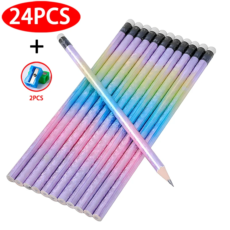 Art Drawing stationery Pencil Fantasy Starry Sky Wooden HB Pencils Student Sketch Drawing Tool School Stationery Supplies