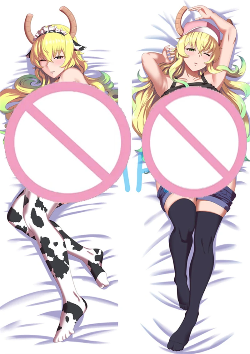 

Anime Lucoa Dakimakura Miss Kobayashi’s Dragon Maid Body Pillow Cover Double Sided Print Life-size Bedding Cushion Pillowcase