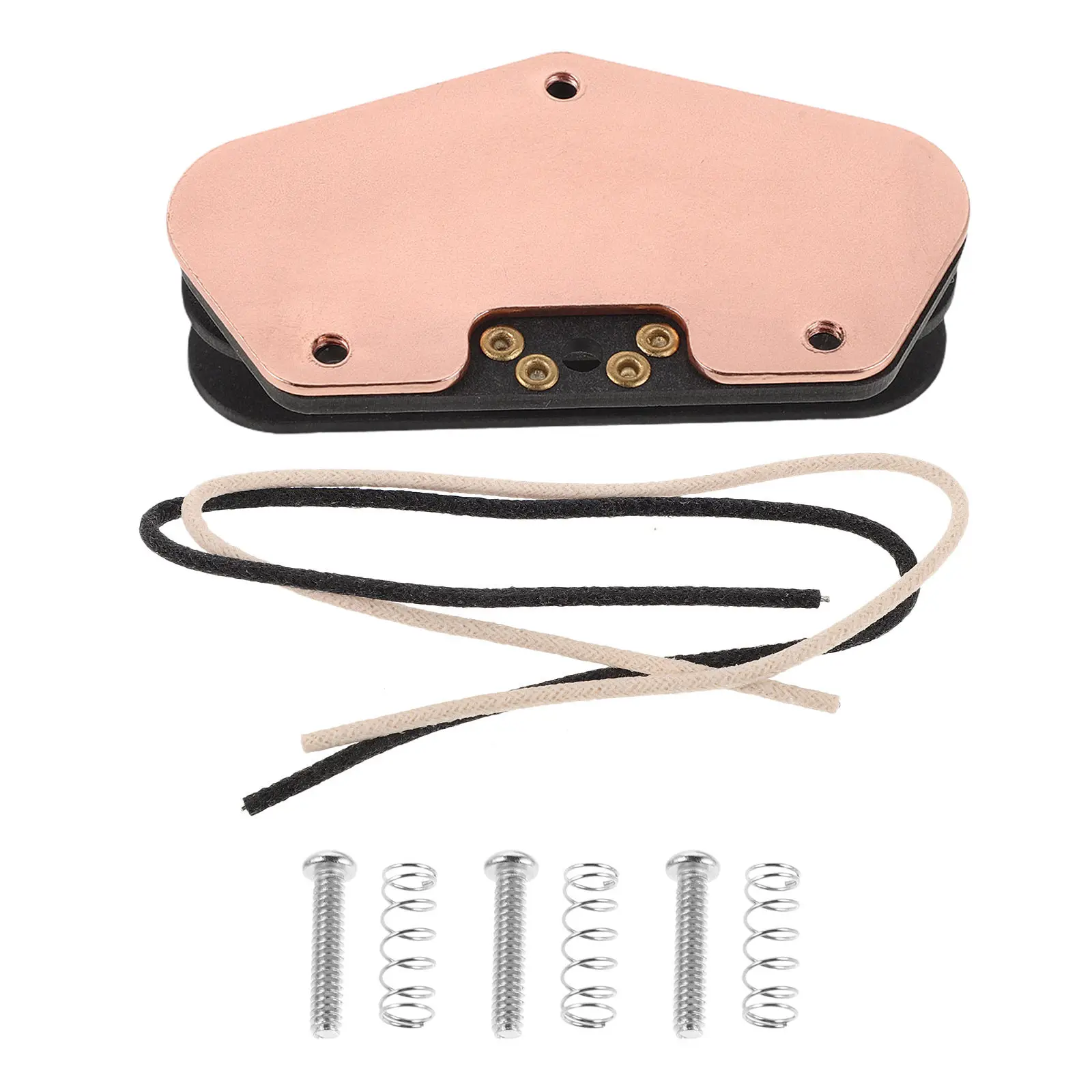 

Комплект гитарных звукоснимателей хамбакеров (1 шт.), черное покрытие, двухкатушечная система, оптимизированная магнитная чувствительность, для самостоятельной сборки