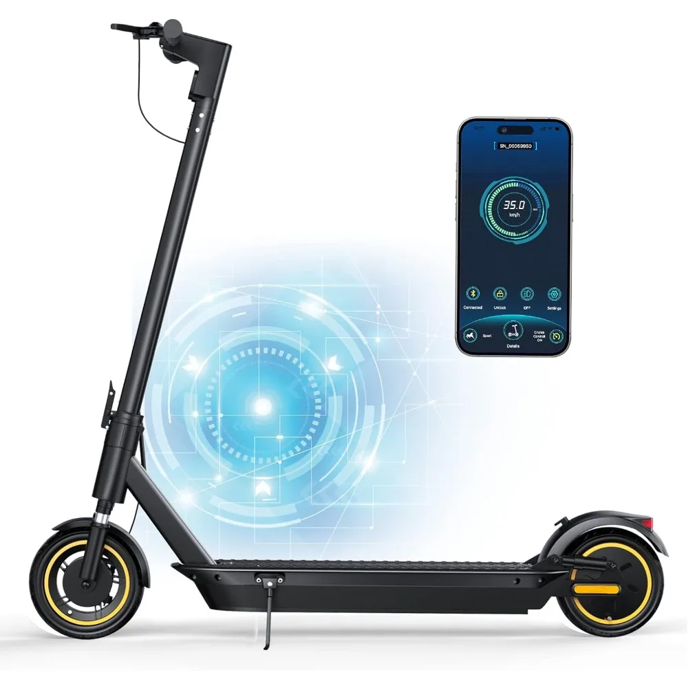 

Electric Scooter with Quadruple Shock Absorption,27 Miles Range, 8.5"/10" Pneumatic Tire, 500W Motor