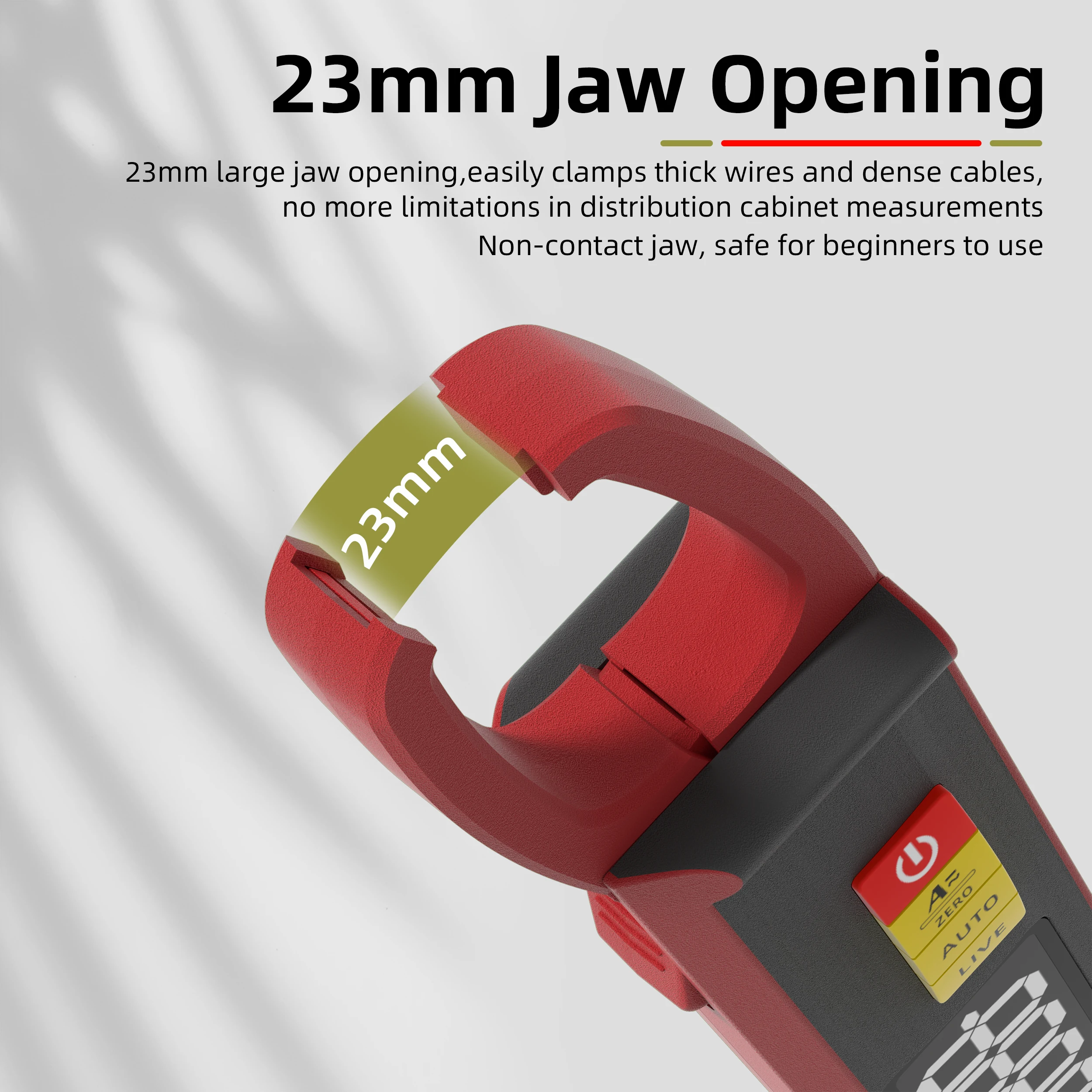 BSIDE UX2 True RMS Digital Clamp Meter 6000 Counts, DC AC 200A 1mA Auto Range Multimeter, Car Voltmeter Cap Temp Hz Tester