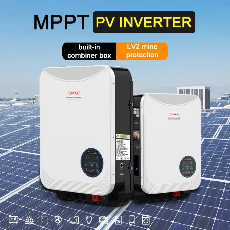 

Fchao 4.2KW/6.2KW 24V/48VDC Off Grid Hybrid Solar Inverter 100A MPPT with Breaker Combiner Box No Battery Working