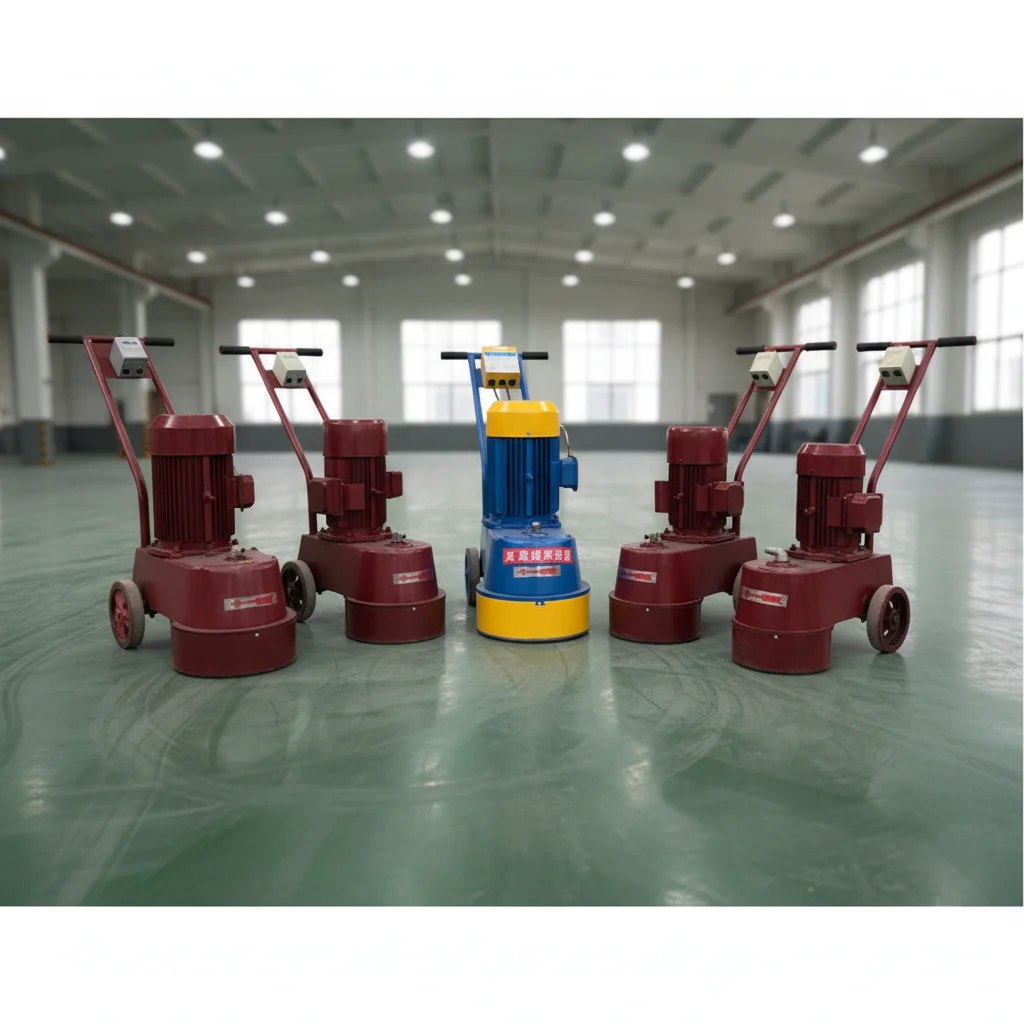 Electric Semi-Automatic Terrazzo Floor Grinder Concrete Polishing Machine 220V/380V Small Hand-Pushed Model For Cement Pavement