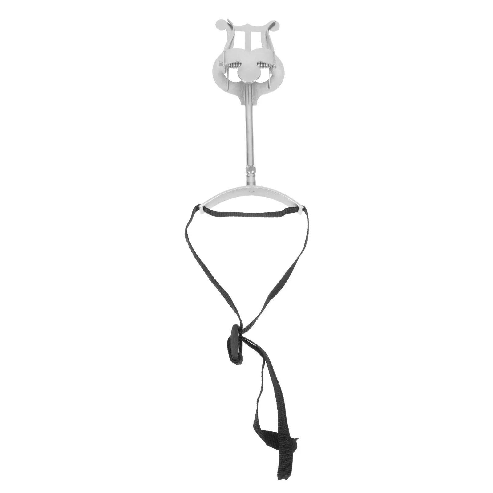 Euphonium Sheet Music Holder Portable Iron Notation Stand with Slide Buckle Adjustment for Marching Band