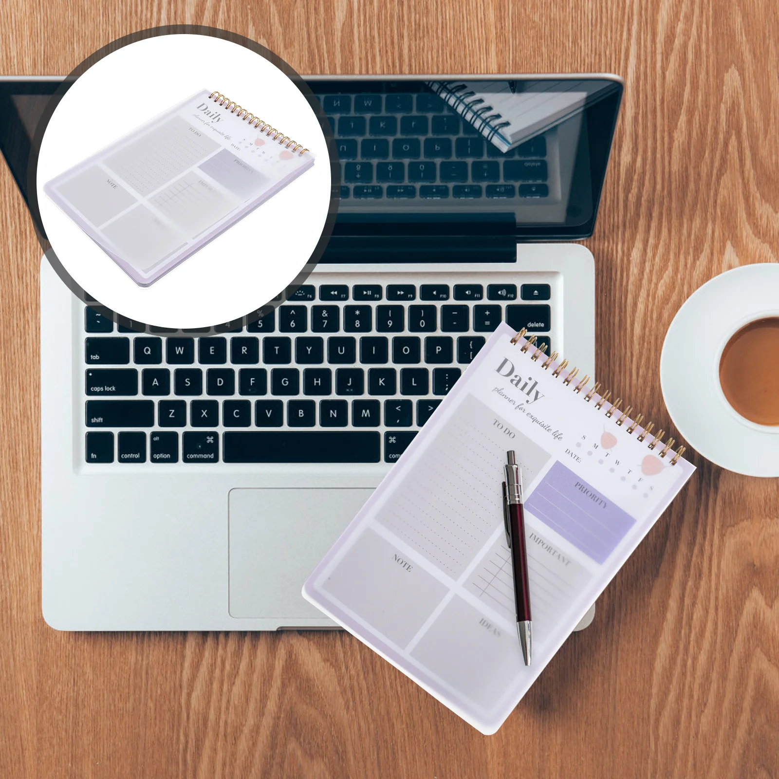 

Stylish Time Management Notepad Functional Date Planner for Daily Schedule Study Work Home School Planning Efficient Calendar