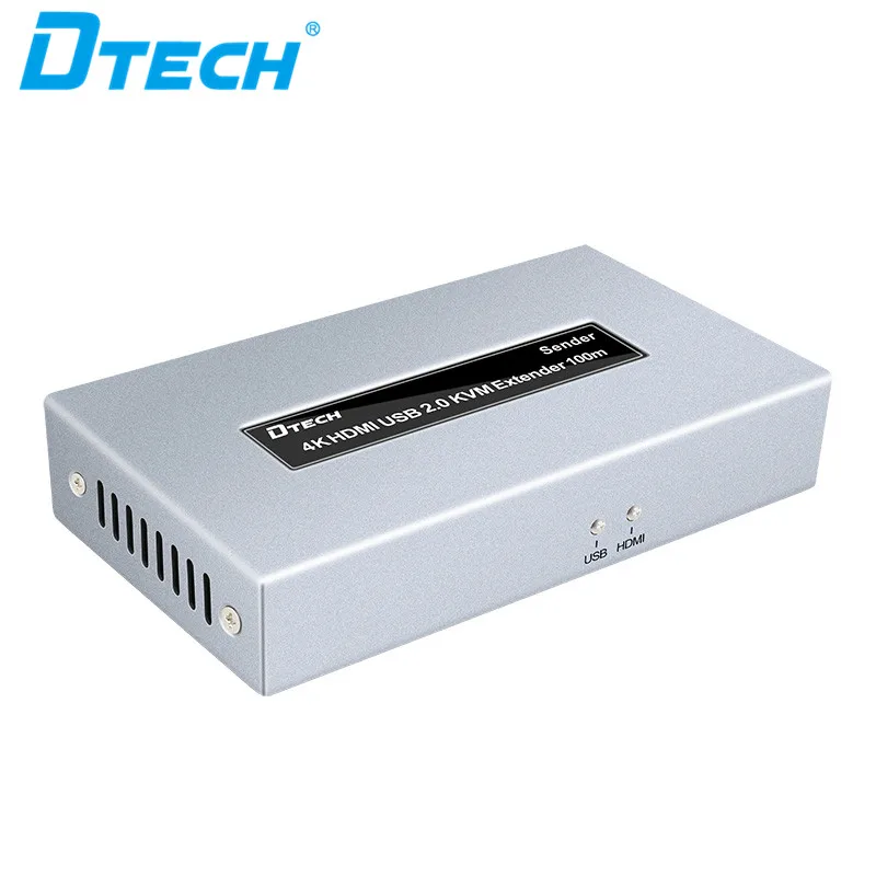 DTECH Producent USB2.0 Cat5e 4K hdmi Kvm Extender 100m hdmi Extenderb z wyjściem audio L/R