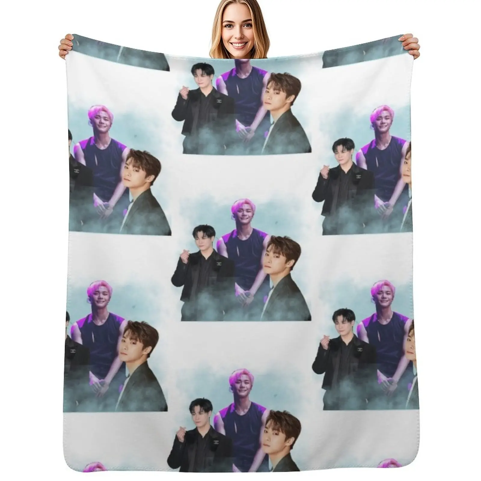 

Moonbin - ASTRO - Kpop Throw Blanket Soft Breathable Blanket for Night Sleeping