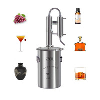 Stainless Steel Still Alcohol Distiller 20L Moonshine Wine Boiler Home Water Wine Brandy Essential Oil Brewing Kit