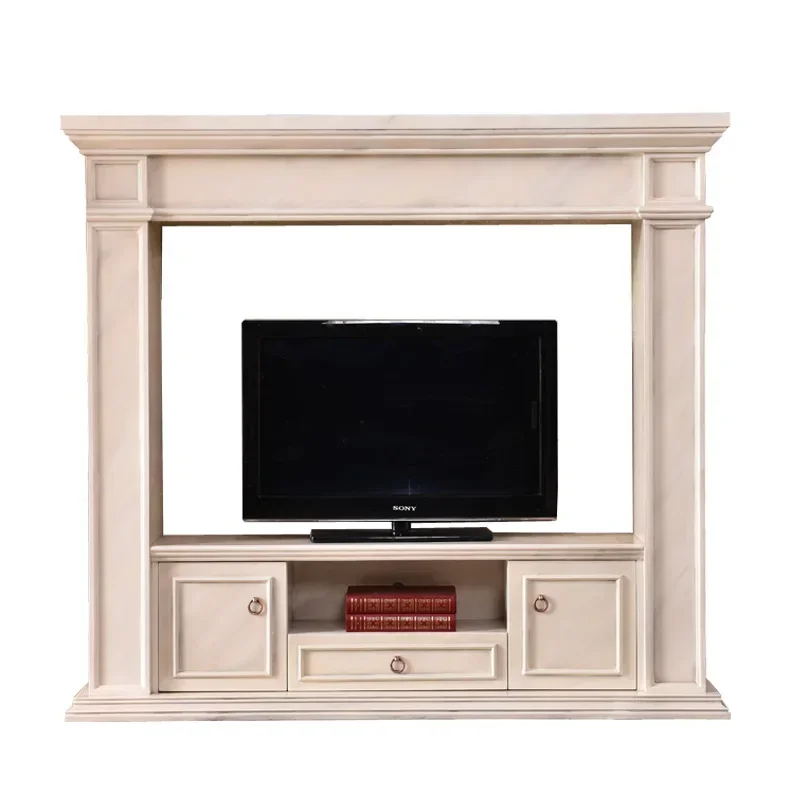 

Fireplace, TV cabinet, decorative cabinet, American style solid wood heating furnace core, household fireplace