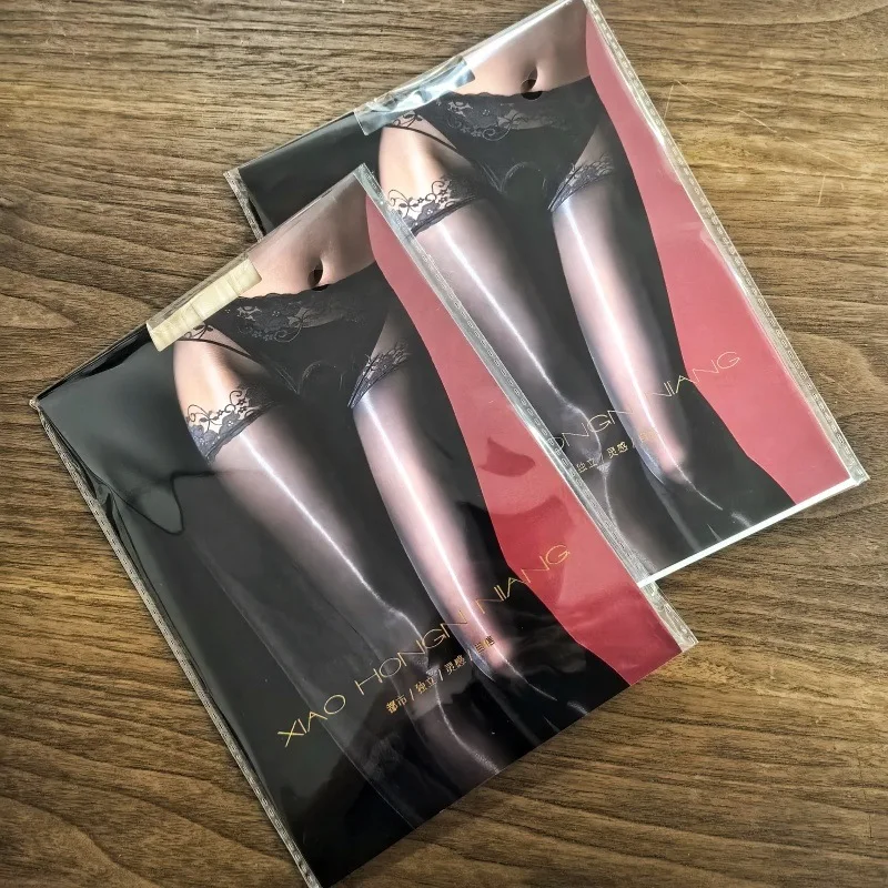 Sexy sheer mesh underwear One piece pantyhose oiled silky smooth socks 912 crotch high waist hip lift oiled socks