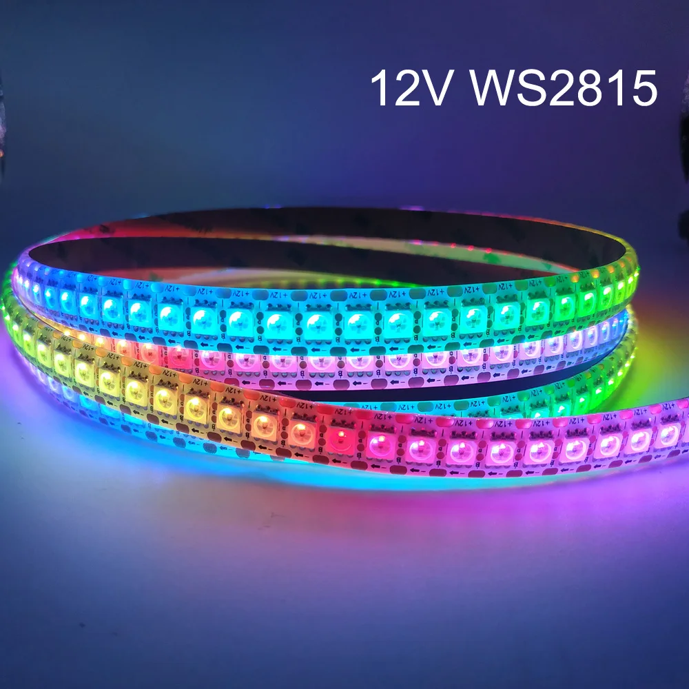 12V WS2815 LED Strip Lights WS2812B WS2813 Updated Individually Addressable LED Dual-Signal 30/60/144 Leds/m