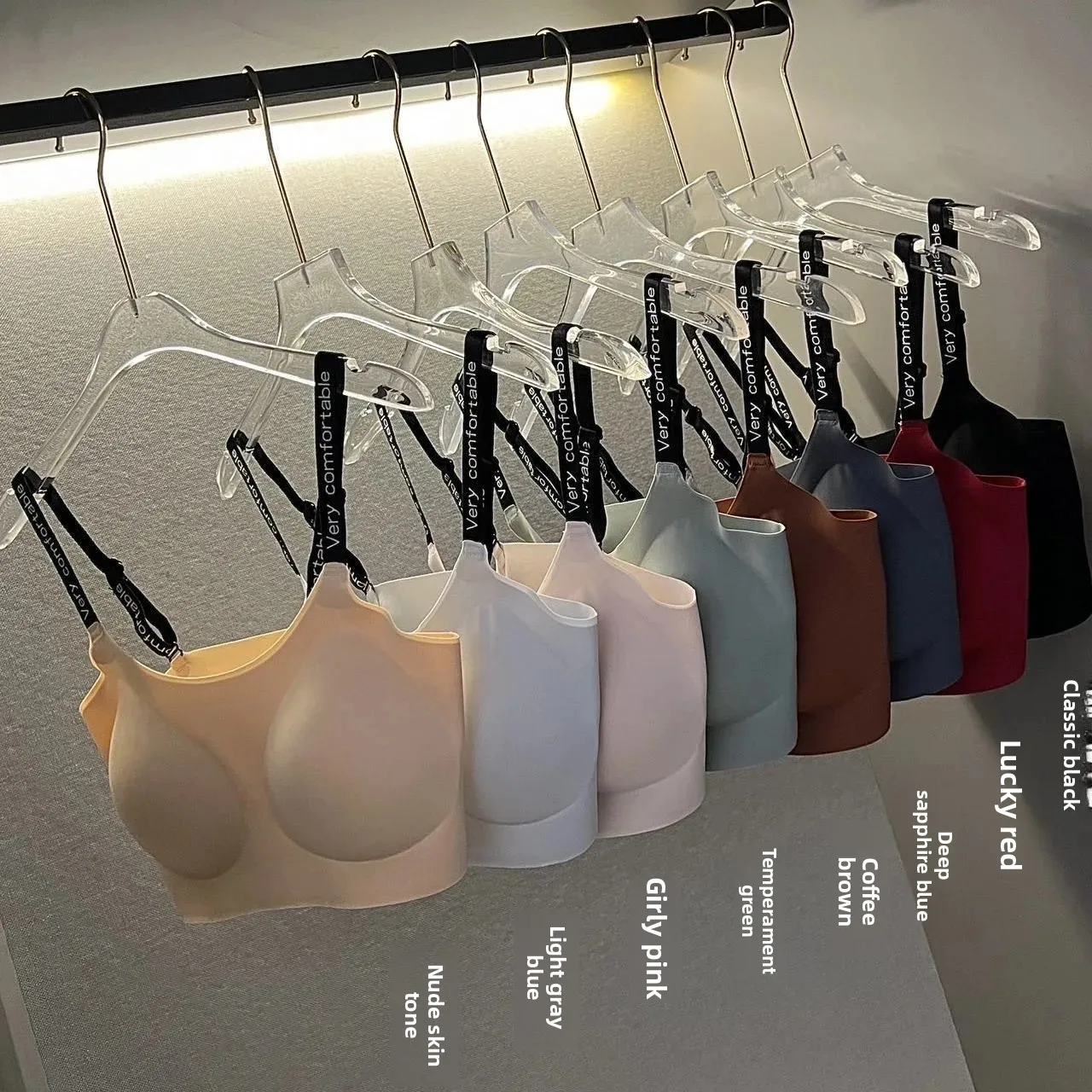 Удобный женский комплект с бюстгальтером большого размера, желейная поддержка, нижнее белье без стального кольца, без следов, собранное, беспроводное нижнее белье пуш-ап