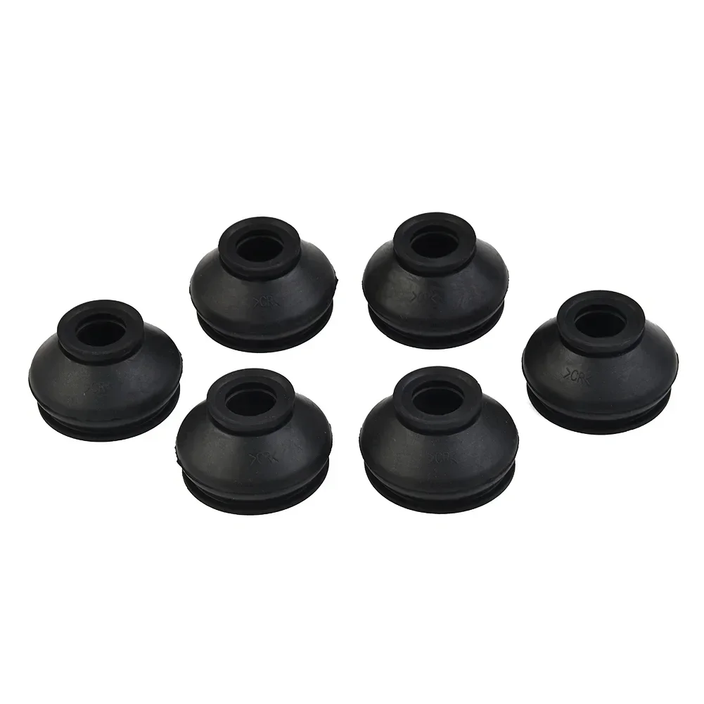 6Pcs Car Rubber Tie Rod End Ball Joint Dust Boots-Cover Universal Car Suspension Steering Ball Joint Track Tie Turn Rods End
