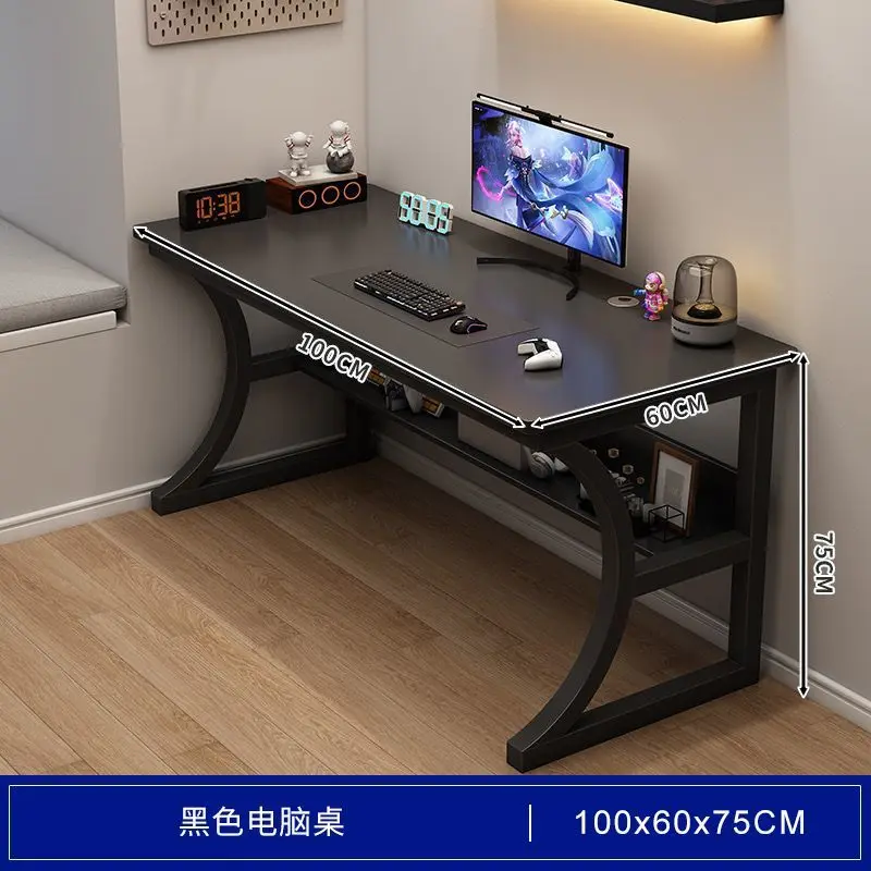 Computer desk Desktop Home e-sports table Shelf Desk Workbench Simple desk Bedroom study writing table