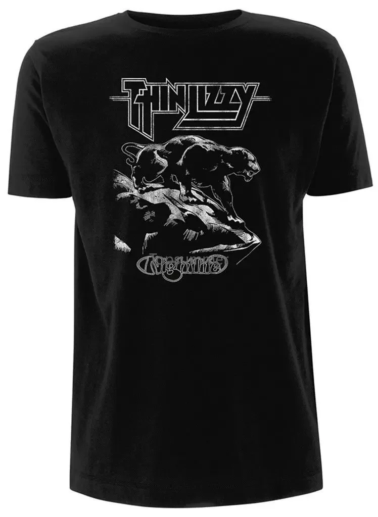 

Тонкая футболка Lizzy 'Vida Nocturna' Nuevo Y Oficial Футболка с короткими рукавами Негабаритные футболки с рисунком для женщин