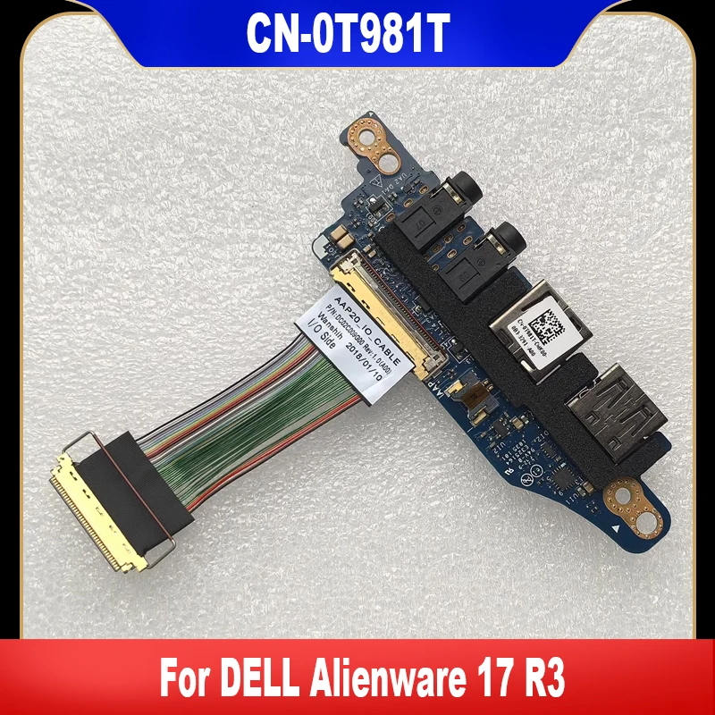 

0T981T LS-B758P новая Оригинальная для ноутбука DELL Alienware 17 R3 USB аудиоплата с кабелем T981T CN-0T981T высокое качество