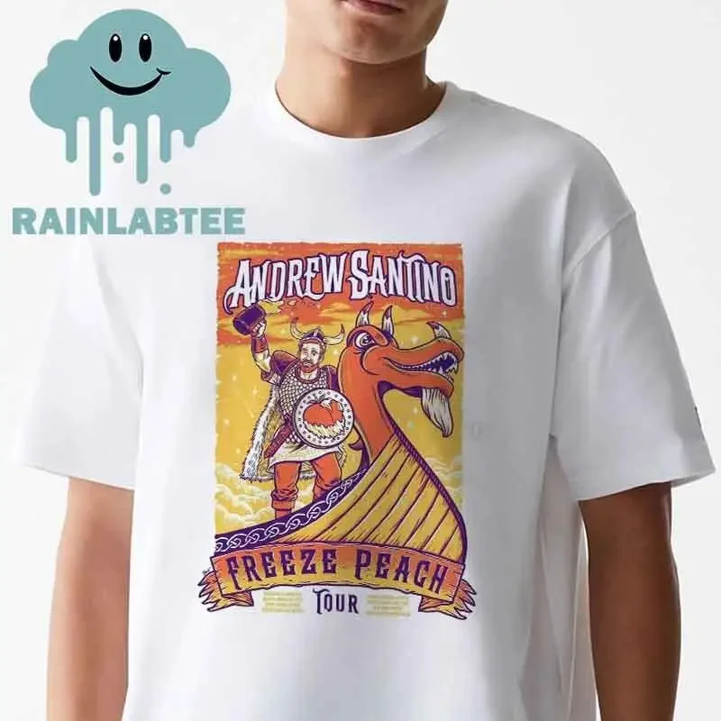 Andrew Santino Freeze Peach Tour Dates 2025 T Shirt