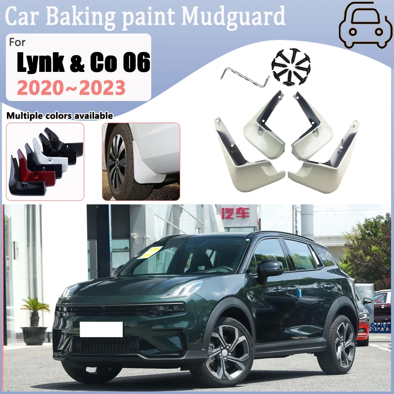 

For Lynk & Co 06 B11 2020 2021 2022 2023 Car Fender Mud Flaps Splash Guards Mudguards Baking Paint Mudflaps Auto Accessories