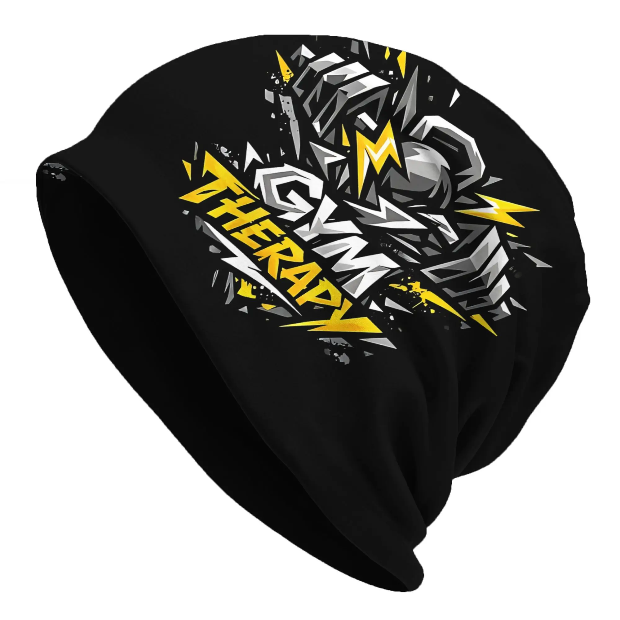 Gorros   Summer Hats Gym Therapy Power Meets Mindset Thin Hat Bonnet Special Skullies Beanies Caps Men Women's Earmuffs