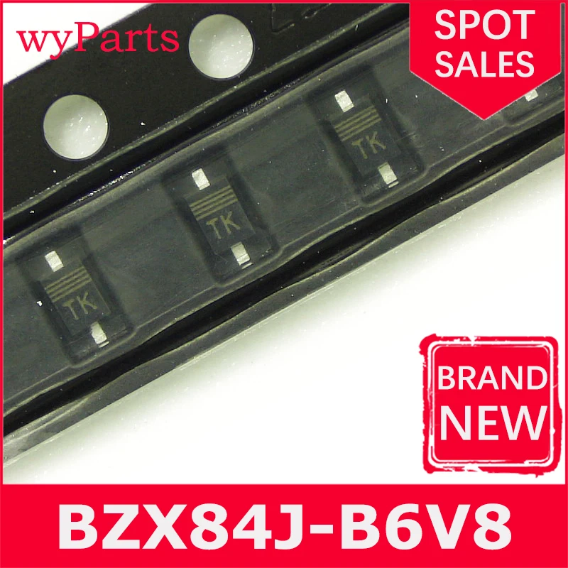 BZX84J-B6V8 10ชิ้น/ล็อต115 BZX84J-B6V8 TK ไดโอด ZENER 6.8V 550mW SOD323F ใหม่