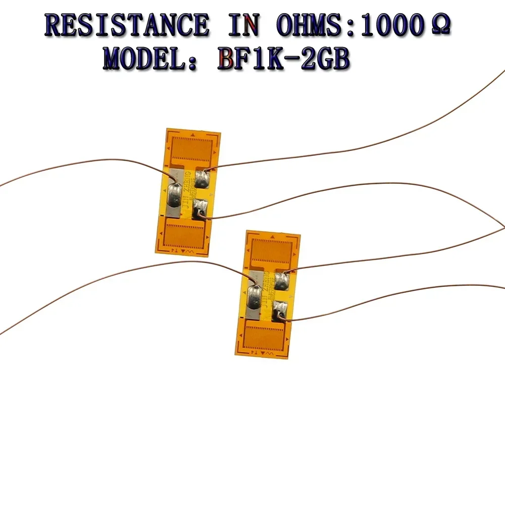 10pcs STRAIN GAUGES BF1K-1.5GB2GB Miniature Weighing Sensor Strain Gauge  1000ohm Half Bridge Foil  611N