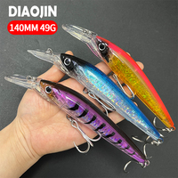 Saltwater leurre de peche Pesca 140mm 40g Sinking Ocean Trolling Artificial Baits Wobblers for lures fishing Bait Minnow Lure