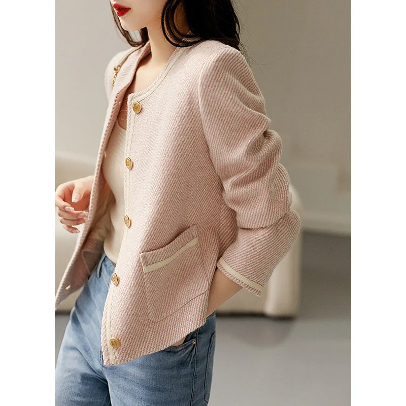 Wool Tweed Small Fragrant Coat 2024 Spring and Autumn New Women's Clothing Short