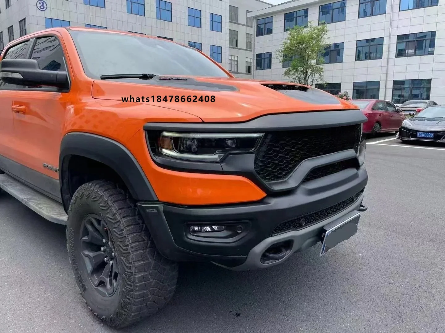High Quality Upgrade to the TRX Style the Whole Bodykit Body Kit Sets With Front Lamp Plug and Play for Dodge RAM 1500 Car Parts