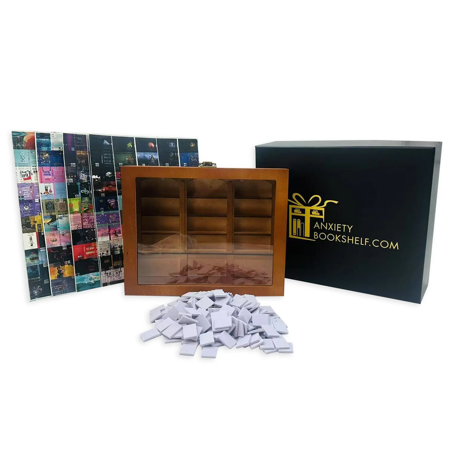 

Мини-классический роман, слепая коробка, маленькая книга, мини-книжный шкаф, модель украшения, кукольный домик, рождественское украшение