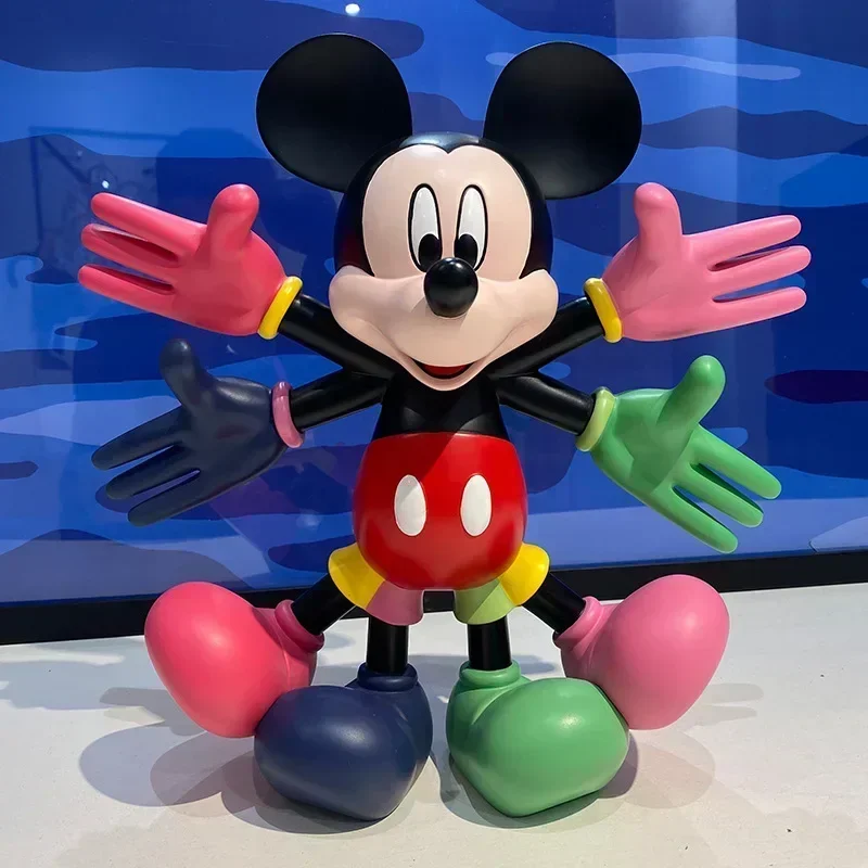 

30cm Disney Multi Hand Mickey Action Figure Resin statue Home decorations Room Ornaments craft Welcome guests figurine