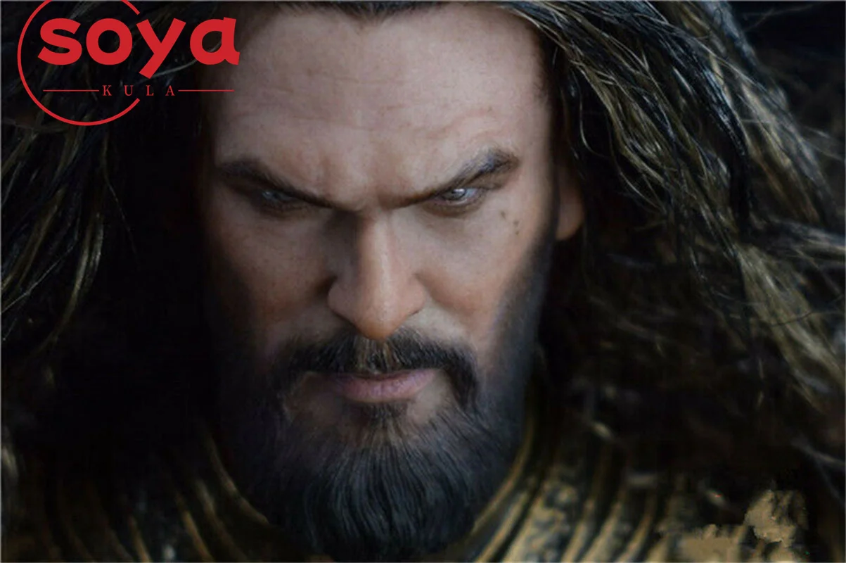 BY-ART BY-T3 1/6 جيسون موموا رئيس نحت نحت نموذج مزروعة الشعر ل 12 "ذكر الجندي عمل الشكل الجسم #5