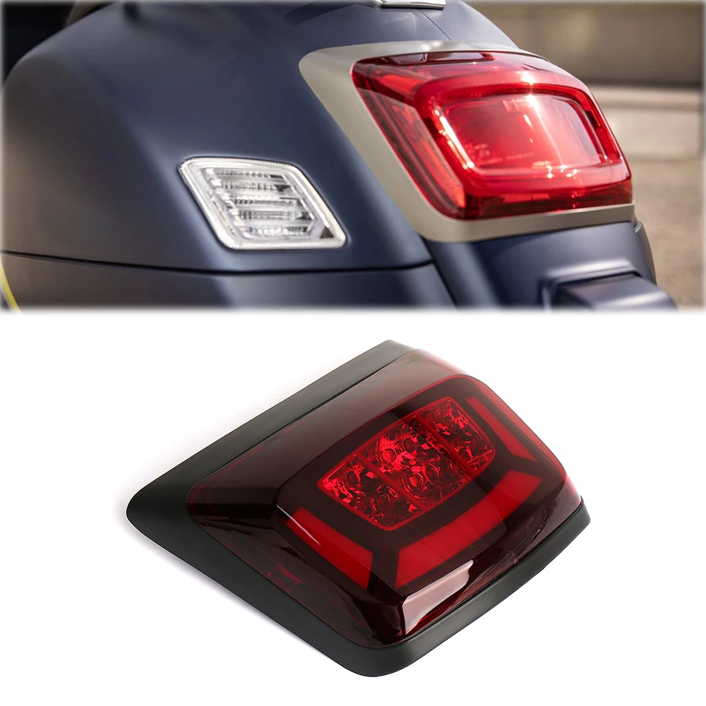 

For Vespa GTS 300 GTS300 GTV GTV300 2023-25 Motorcycle LED Taillight Brake Light Lens Rear License Lamp Daytime Running Signal