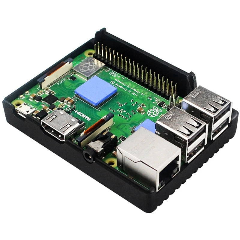 Suitable For Raspberry Pi 3B/3B+ With Aluminum Radiator Cooler - - Access To All Ports