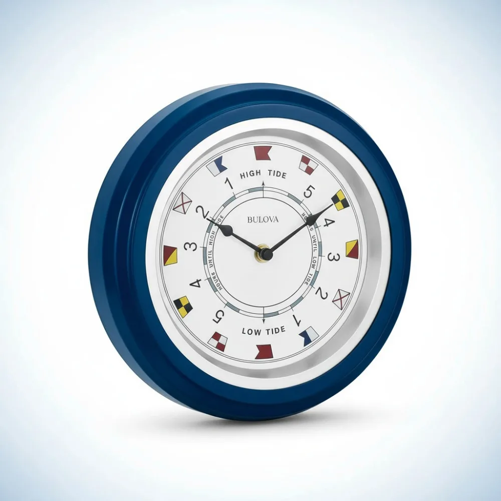 

Modern Digital Tide Clock with Nightlight, Easy-Read Display, Battery Powered for Sailors & Fishermen
