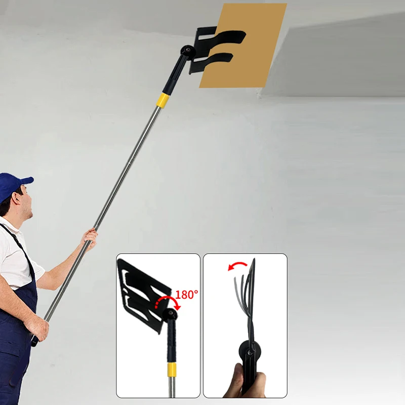 ผู้ถือ Baffle พร้อมเสาขยายการหมุน 180 องศาสําหรับการแยกสีสีป้องกันการกระเด็นเครื่องมือทําความสะอาดที่ถอดออกได้