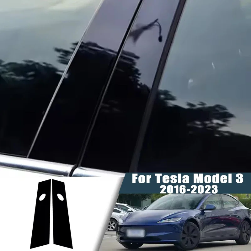 

For Tesla Model 3 2016-2023 2017 2018 2019 2020 Window Trim Covers Center Film Column B C Pillar Posts Sticker Car Accessories