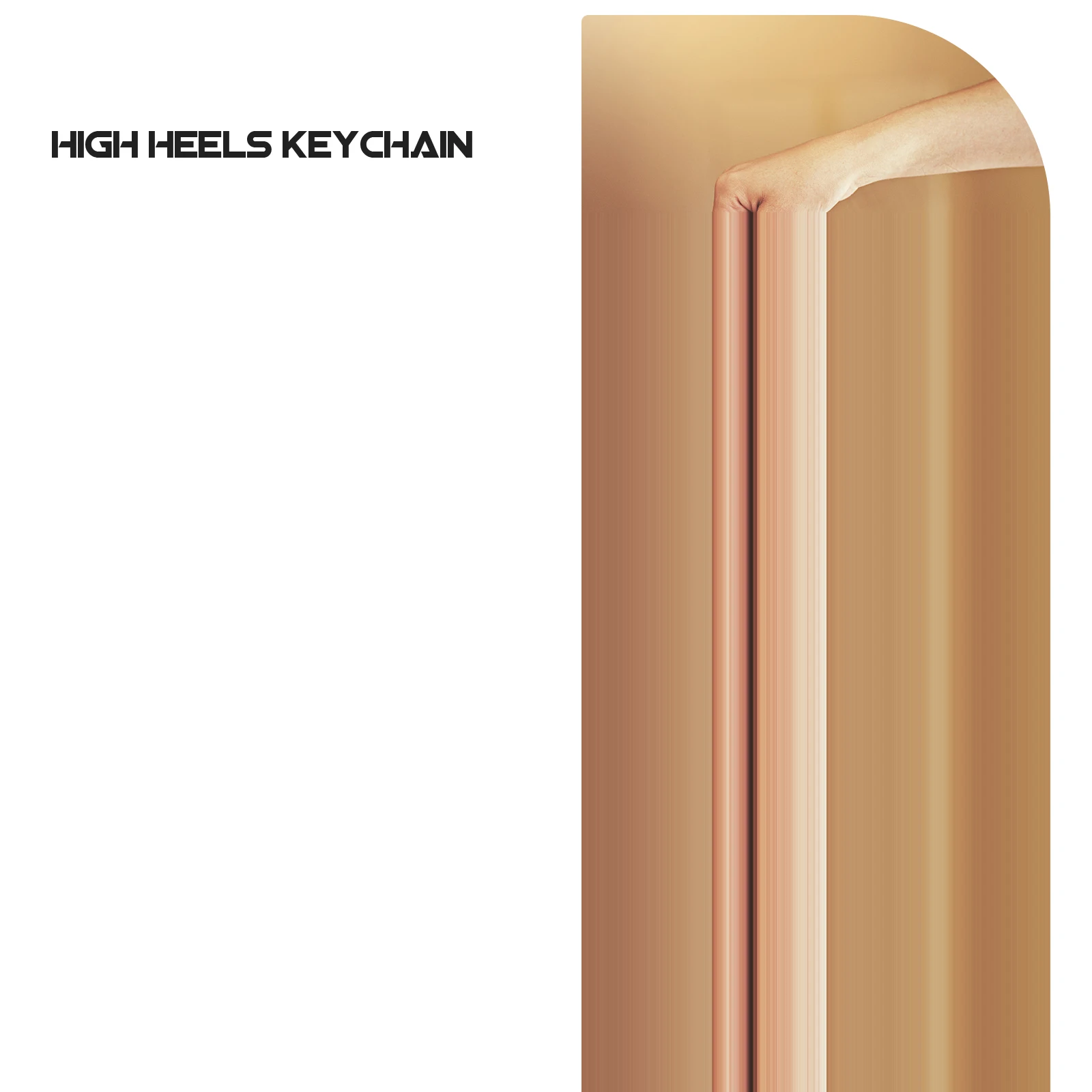 High Heel Keychain Crystal Shoe Key Holder Lightweight Bag Pendant Key Ring Decoration Glossy Durable Small Size Stylish