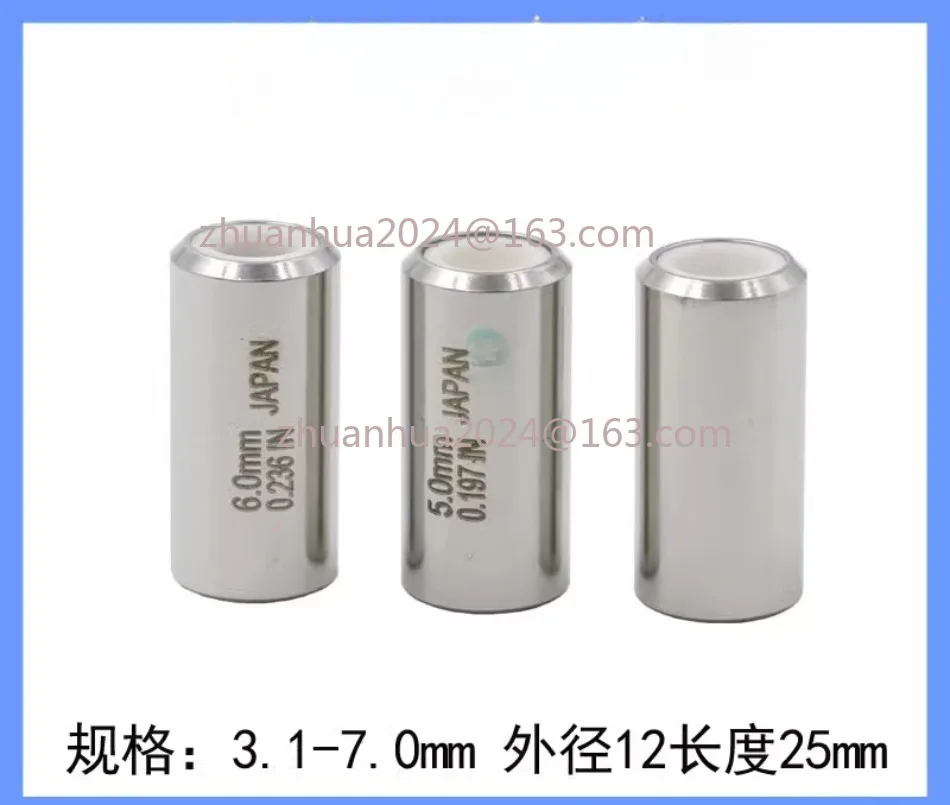 

1pcs Ø3.1~Ø7.0mm Ceramic Drill Guide (D12x25mm),EDM Driller Electrode Tube Guide