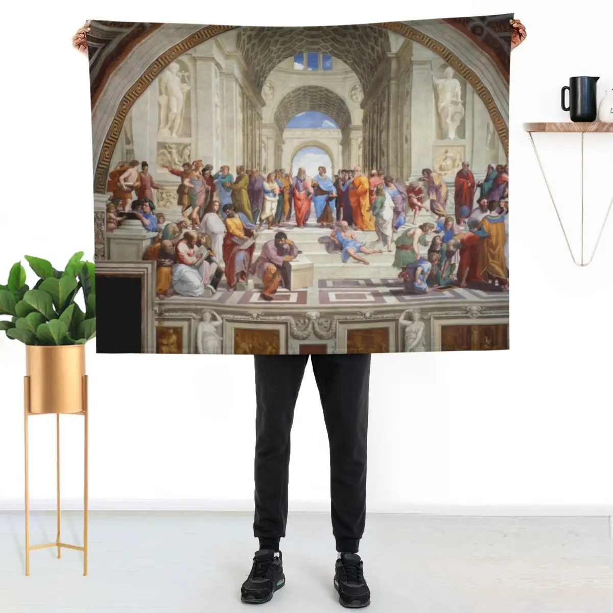 School of Athens Throw Blanket Versatile Cozy Throw Blanket for All Occasions