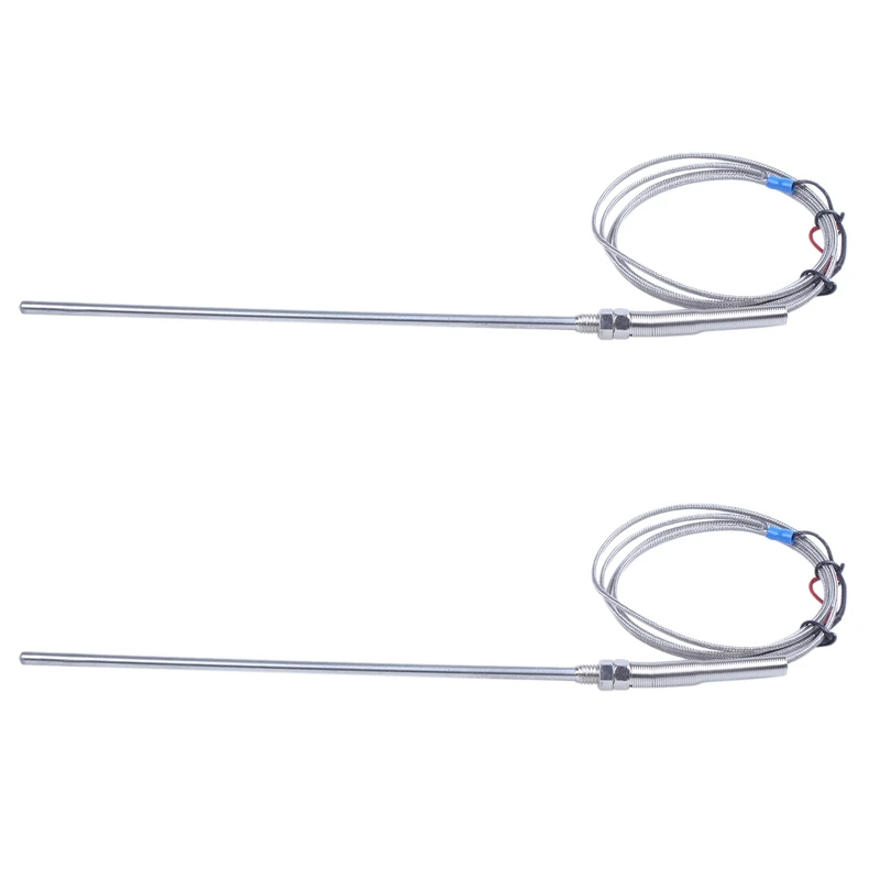 

2X K Type 20Cm Probe Thermocouple High Temperature Sensor 1.5M