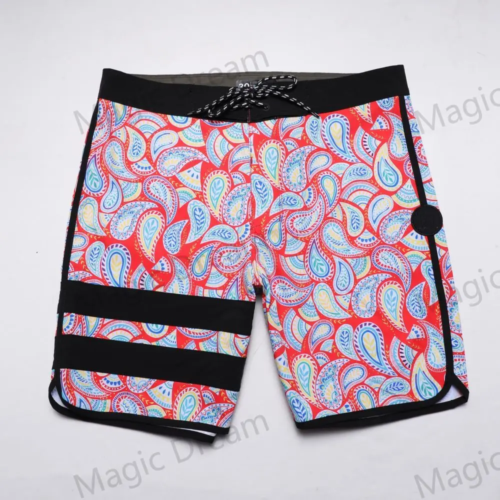 2023 Aug Summer Fashion Men Board Shorts Bermuda Beach Shorts Swim Shorts For Men Waterproof Quick Dry Swimwear New Color