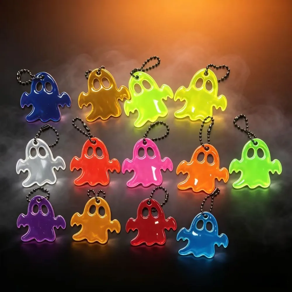 10-100 Stück Bunte Reflektierende Geister-Schlüsselanhänger, Halloween Geisterfest Karneval Party-Deko Geschenktüten-Füller – Detail 6