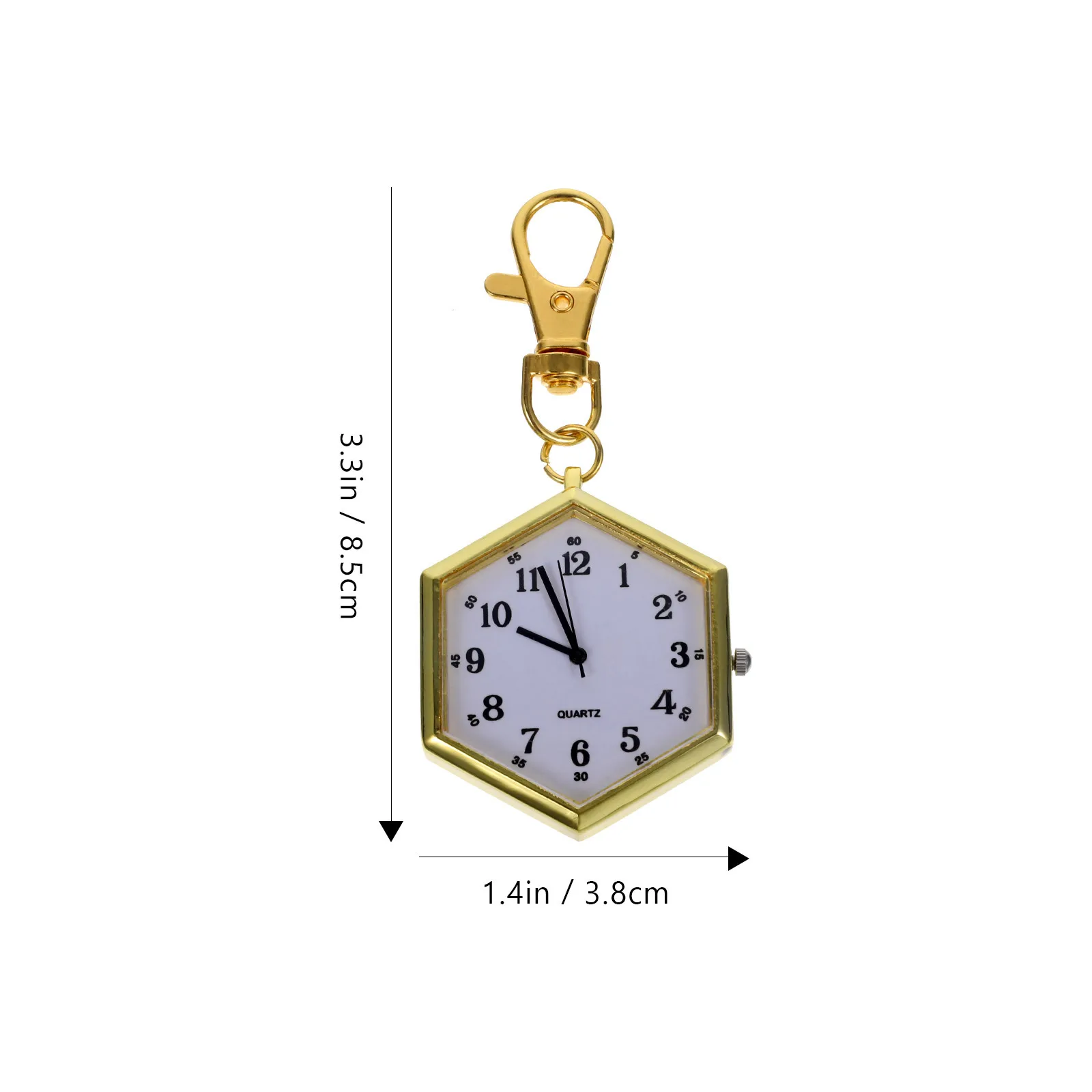 High Ring Watch Creative Design Not Easy Damage Break Simple Stylish Beautiful Birthday Gift Key Chain Pocket Watch