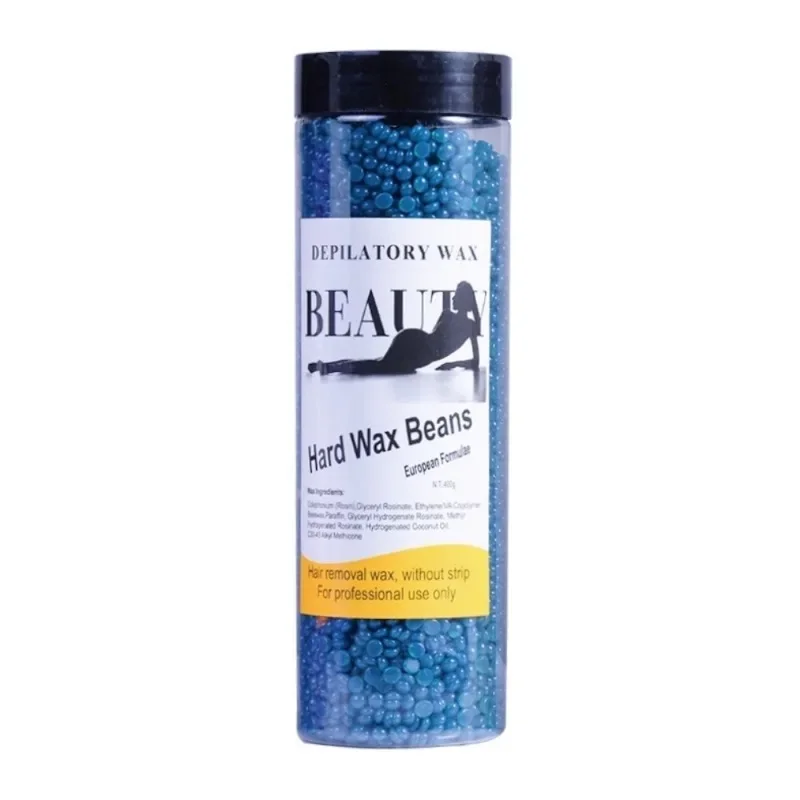 Bolas de cera depilatorias Unisex, película caliente para eliminar el vello facial, piernas, brazos, 400g por paquete